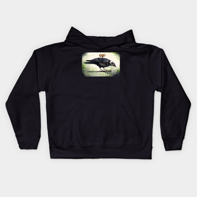 Nevermore Kids Hoodie by Clockwork Art